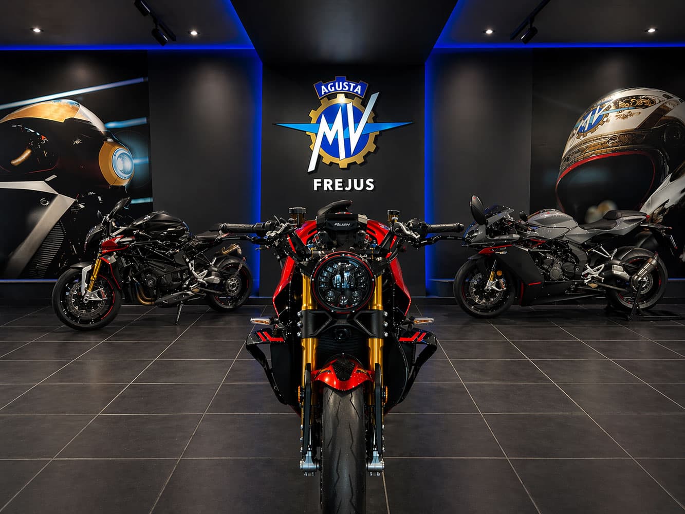 Showroom MV Agusta à Fréjus concession Azur Motos Sport